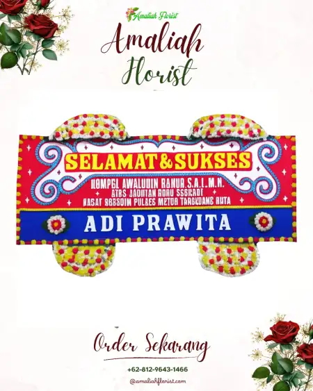 Papan Bunga Ucapan Selamat Sumbersih